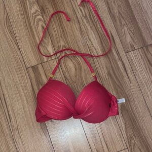 La Vie En Rose Red Bikini Top